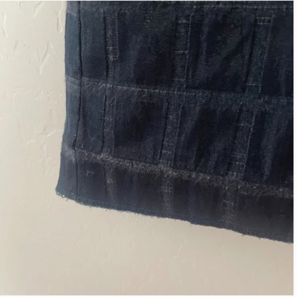 Windowpane Checkered Checker Poly Cotton Business Casual Chic Hip Mini Skirt - Picture 4 of 6